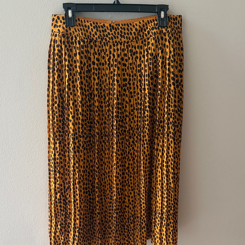 J. Crew Print Midi Skirt